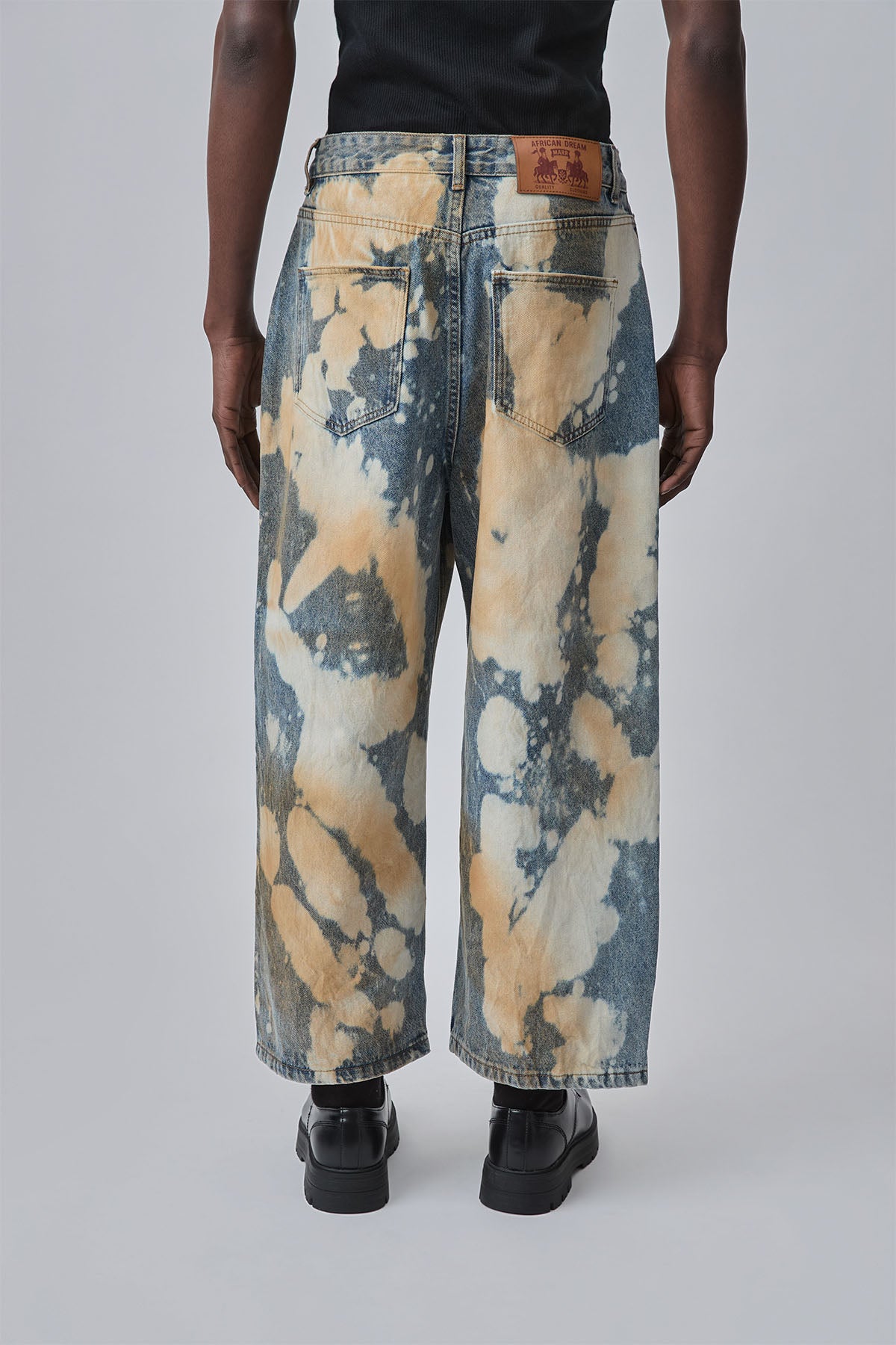 BLEACHED DENIM JEANS