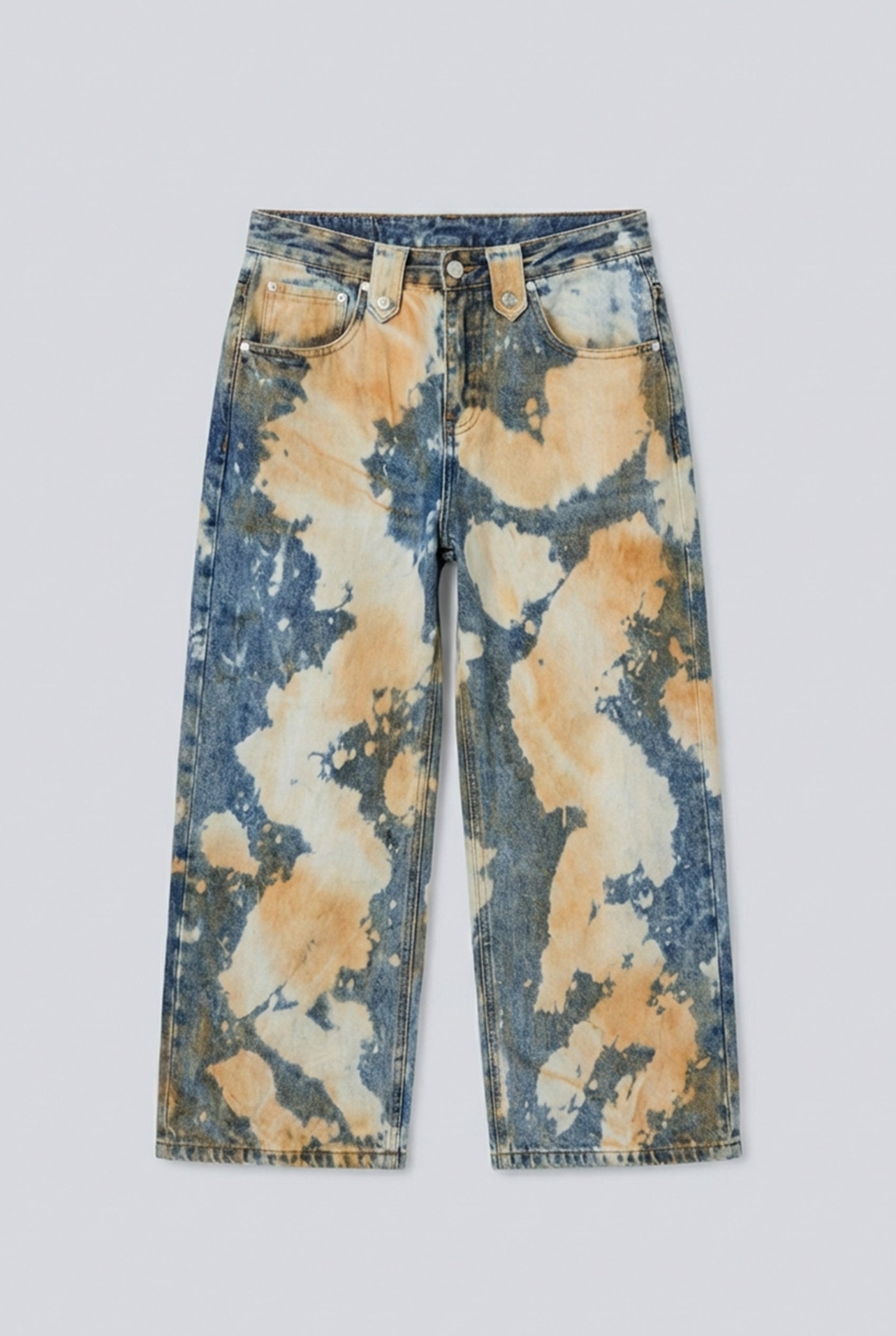 BLEACHED DENIM JEANS